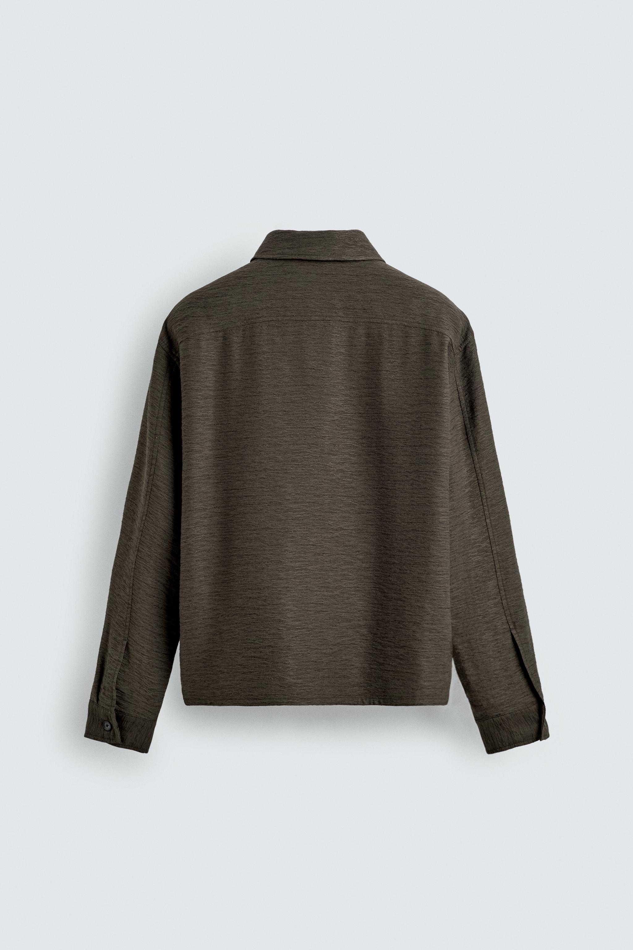 FLUID TEXTURED OVERSHIRT